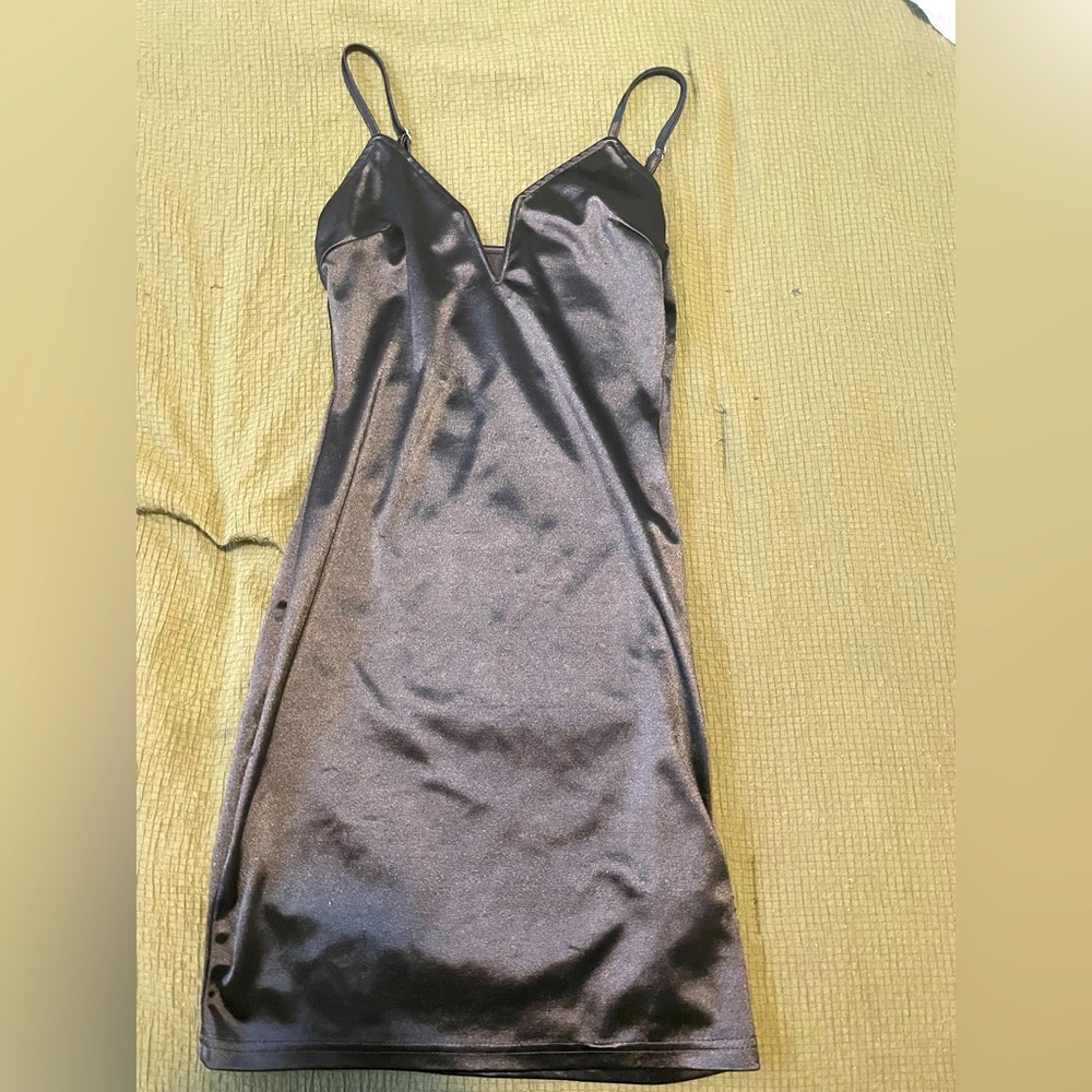 Black mini dress